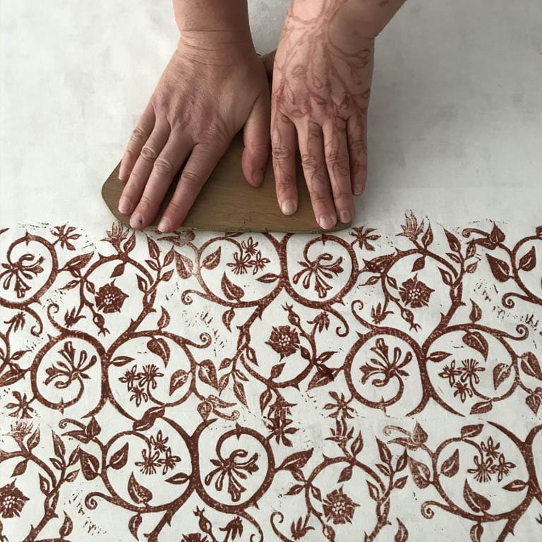 Hedgerow Block Printed length